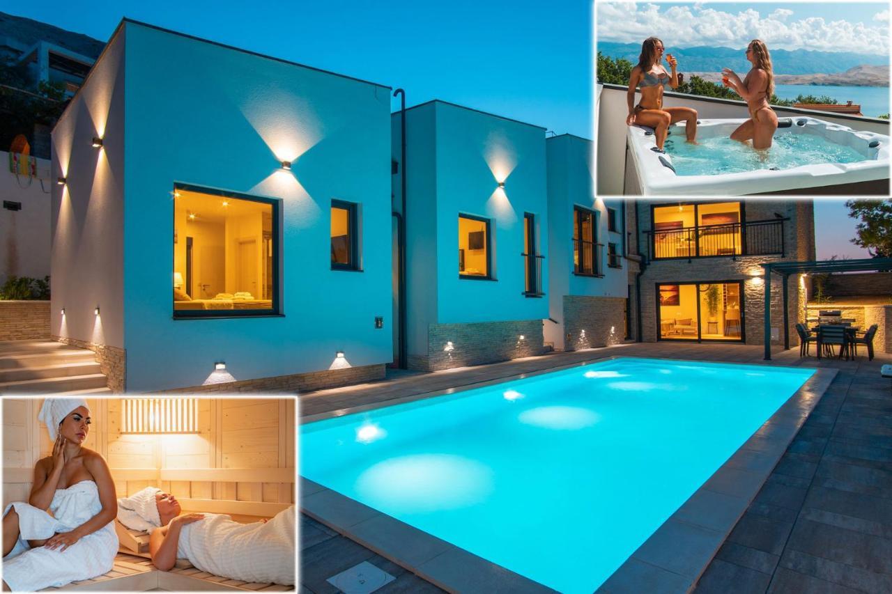 Perla Nera Heated Pool & Sauna Stan Trigraci Eksteriør bilde